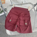 high-waisted shorts