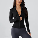 sports jacket with a high collar