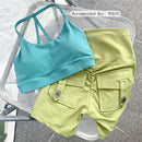 high-waisted shorts