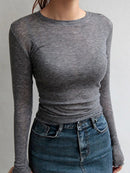 long-sleeve blouse