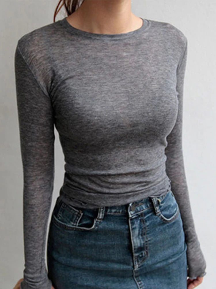 long-sleeve blouse