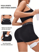 high-waisted shorts with pocket