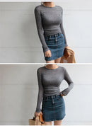long-sleeve blouse