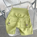 high-waisted shorts