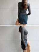 long-sleeve blouse