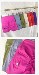 high-waisted shorts