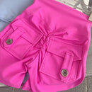 high-waisted shorts