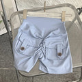 high-waisted shorts