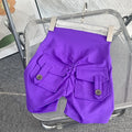 high-waisted shorts