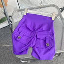 high-waisted shorts