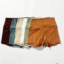 high-waisted sports shorts